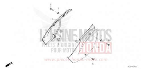 COUVERCLE LATERAL CRF125FS de 2025